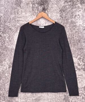 Celtic & Co Sweater XS Womens Gray Merino Wool Knit Long Sleeve Pullover